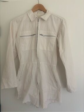 Jens Pirate Booty x Free People Palmetto Zippered Raw Hem Romper, Size S